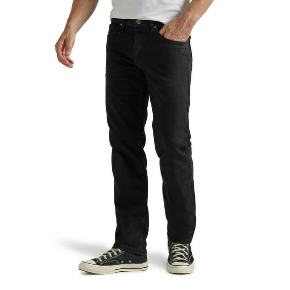 Men's Lee® Legendary Regular-Fit Jeans Color: Overdye Black Size: 34X36
