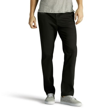 Men's Lee® Performance Series Extreme Comfort Khaki Slim-Fit Flat-Front Pants Color: Black Size: 30X29