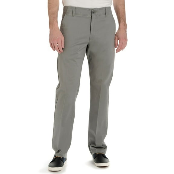 Men's Lee Performance Series Extreme Comfort Khaki Straight-Fit Flat-Front Pants Iron