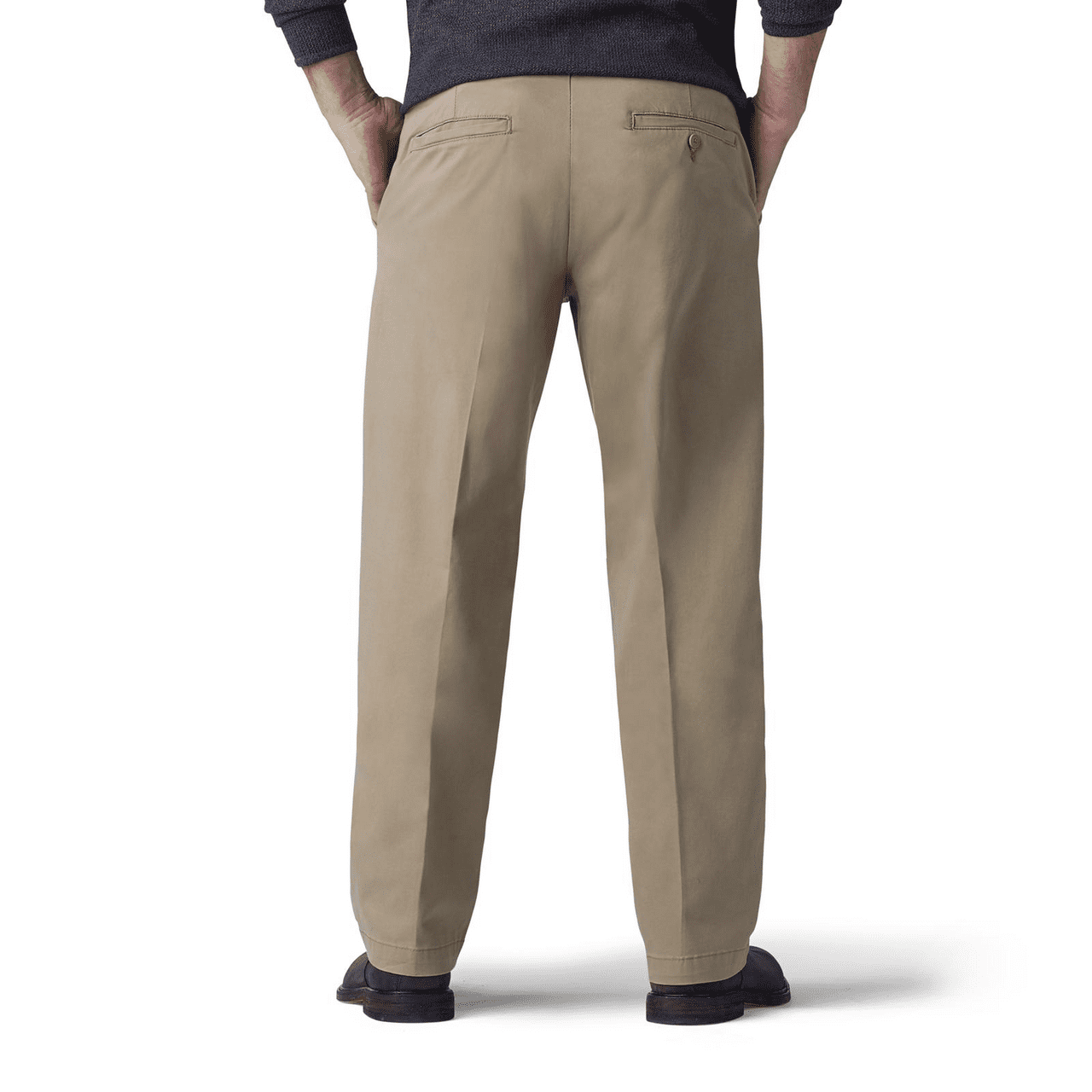 Men's Lee® Performance Series Extreme Comfort Khaki Straight-Fit Flat-Front  Pants