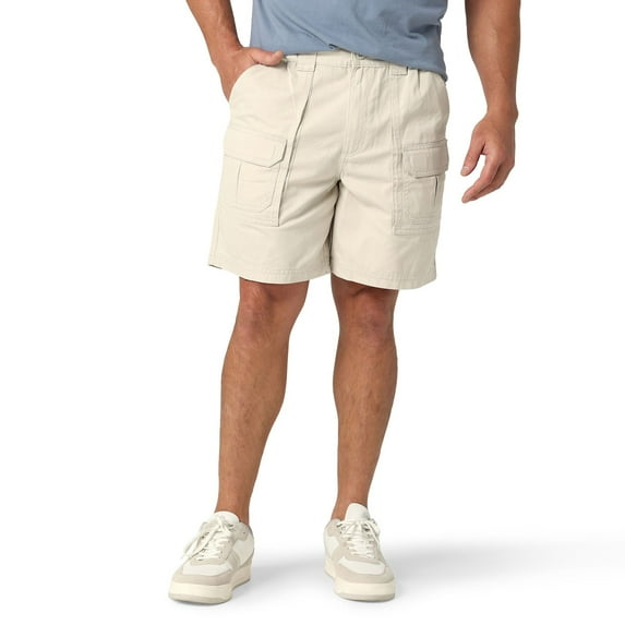 Men's Lee® Side Elastic 7.5" Cargo Short Color: City Beige Size: 30