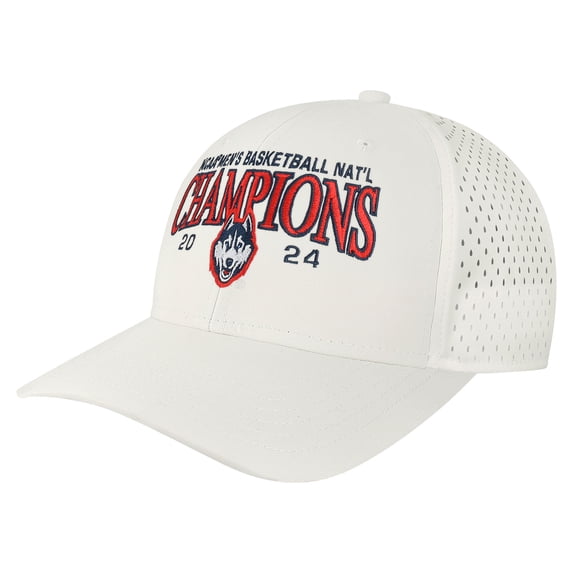 Men's Legacy Athletic White UConn Huskies 2024 NCAA Men's Basketball National Champions Rempa Adjustable Hat
