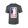 thumbnail image 1 of Men's Legalize Mulligans American Flag Golfer Drinking Beer Funny Patriotic Golf Short Sleeve T-shirt-Charcoal-medium, 1 of 4
