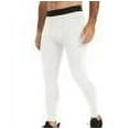 thumbnail image 1 of ZQUUVOU Men's Legging Pants With High Elasticity Drying Sports Tight Pants Basketball Training Running Yoga Leggings White, 1 of 7