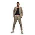 thumbnail image 1 of Men's Leopard Track Suit Set with Drawstring Waistband ST567 - Brown - 5X-Large, 1 of 7