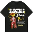 thumbnail image 1 of Men's Letter Beach Graphic Tee Top Drop Shoulder Short Sleeve Summer T Shirt, 1 of 5