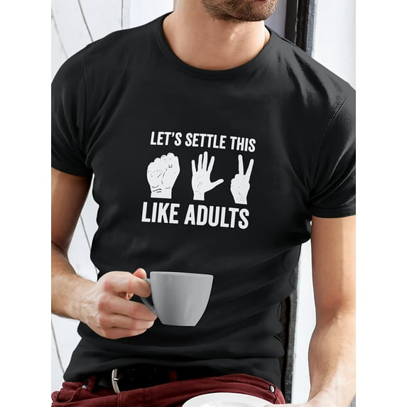 Men's Letter Graphic Tees Cotton Crew Neck T Shirts Short Sleeve T-Shirts Casual Summer Streetwear Black A S