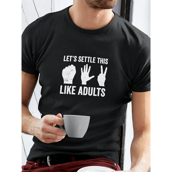 Men's Letter Graphic Tees Cotton Crew Neck T Shirts Short Sleeve T-Shirts Casual Summer Streetwear Black A XXL