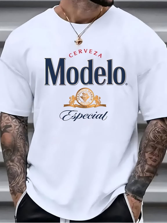 Men's Letter Graphic Tees Cotton Short Sleeve Printed Top Crewneck Casual Regular T-Shirt for Boys White C 3XL