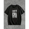 thumbnail image 1 of Men's Letter Graphic Tees Crew Neck T Shirts Short Sleeve T-Shirts Casual Summer Streetwear Black A XL, 1 of 7