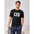 thumbnail image 1 of Men's Letter Printed Homewear Top, 1 of 5