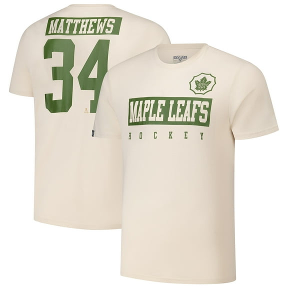 Men's Levelwear Auston Matthews Khaki Toronto Maple Leafs 2024 NHL Military Appreciation Richmond Delta Player Name &