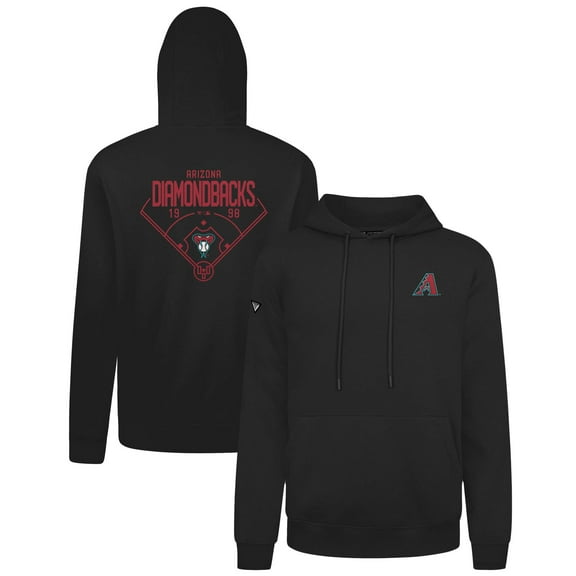 Men's Levelwear Black Arizona Diamondbacks Podium Primary Pullover Hoodie