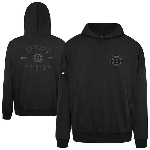 Men's Levelwear Black Boston Bruins Contact Nightfall Pullover Hoodie