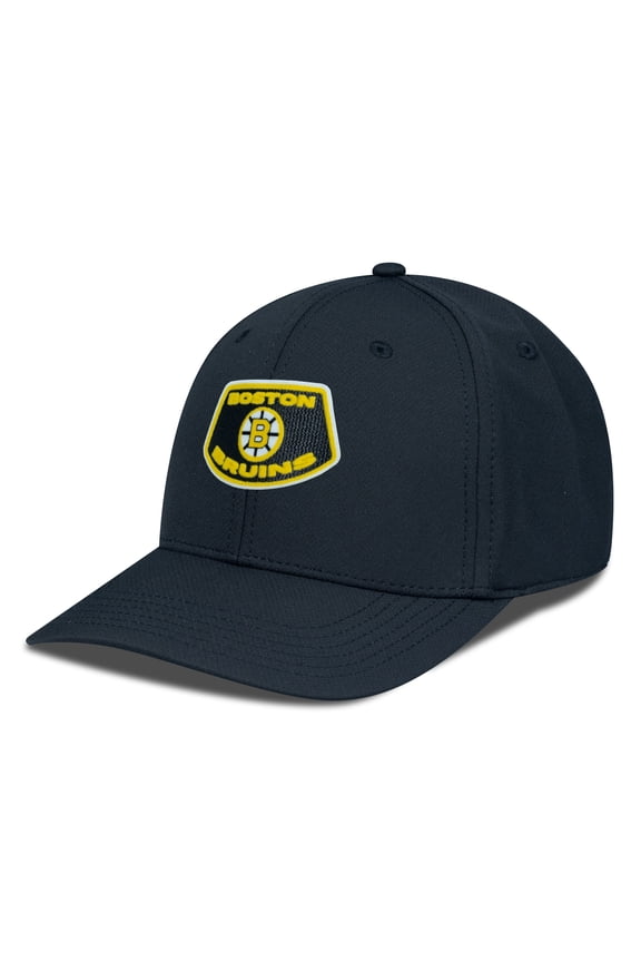 Men's Levelwear Black Boston Bruins Retro Skylight Rise Flex Hat