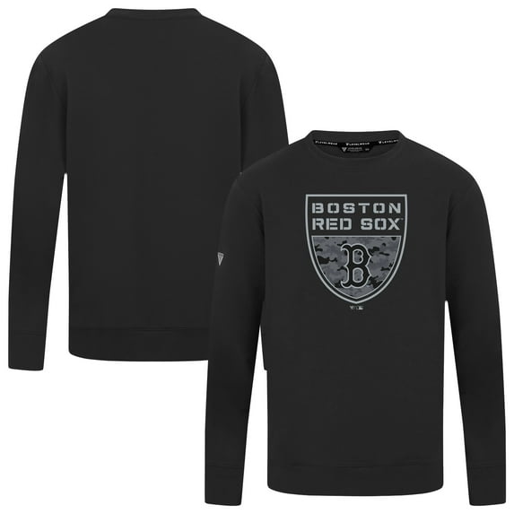Men's Levelwear Black Boston Red Sox Mandate Buckler Pullover