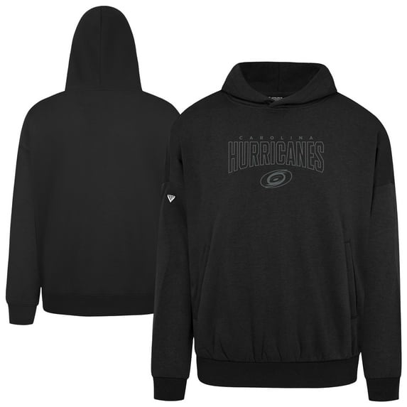Men's Levelwear Black Carolina Hurricanes Contact Darkmoon Pullover Hoodie