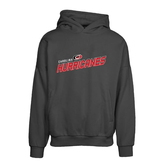 Men's Levelwear Black Carolina Hurricanes Contact Premier 2.0 Pullover Hoodie