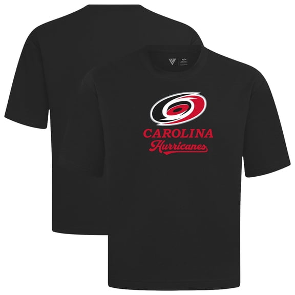 Men's Levelwear Black Carolina Hurricanes Team Surge Luxe Signature Knit T-Shirt