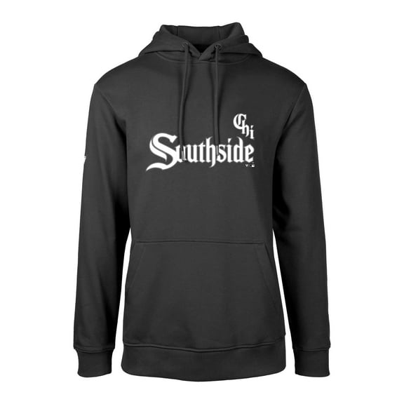 Men's Levelwear Black Chicago White Sox City Connect Podium Core Logo Pullover Hoodie
