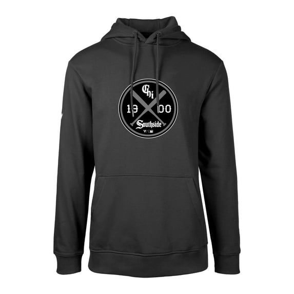 Men's Levelwear Black Chicago White Sox City Connect Podium Strike Pullover Hoodie