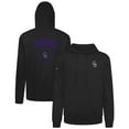 thumbnail image 1 of Men's Levelwear Black Colorado Rockies Podium Primary Pullover Hoodie, 1 of 3