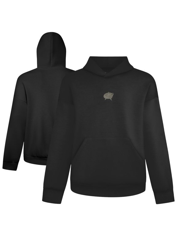 Men's Levelwear Black Columbus Blue Jackets Luxe Signature Copper Hoodie