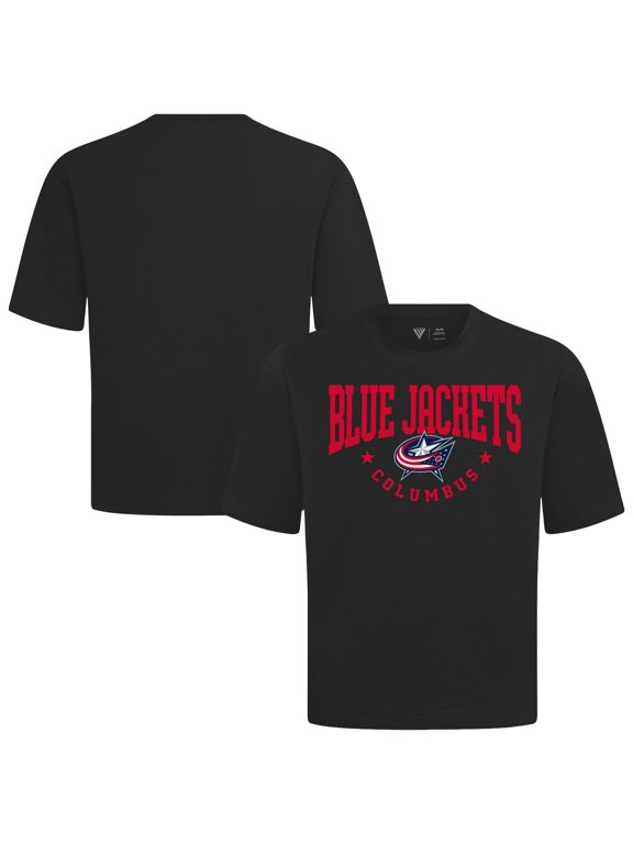 Men's Levelwear Black Columbus Blue Jackets Luxe Signature Knit T-Shirt