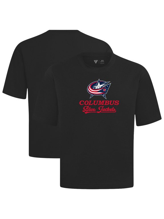 Men's Levelwear Black Columbus Blue Jackets Team Surge Luxe Signature Knit T-Shirt