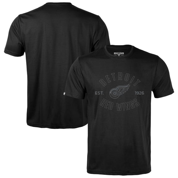 Men's Levelwear Black Detroit Red Wings Richmond Abyssal-T-Shirt