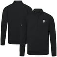 thumbnail image 1 of Men's Levelwear  Black Detroit Tigers Upright Insignia Tri-Blend Quarter-Zip Pullover, 1 of 3