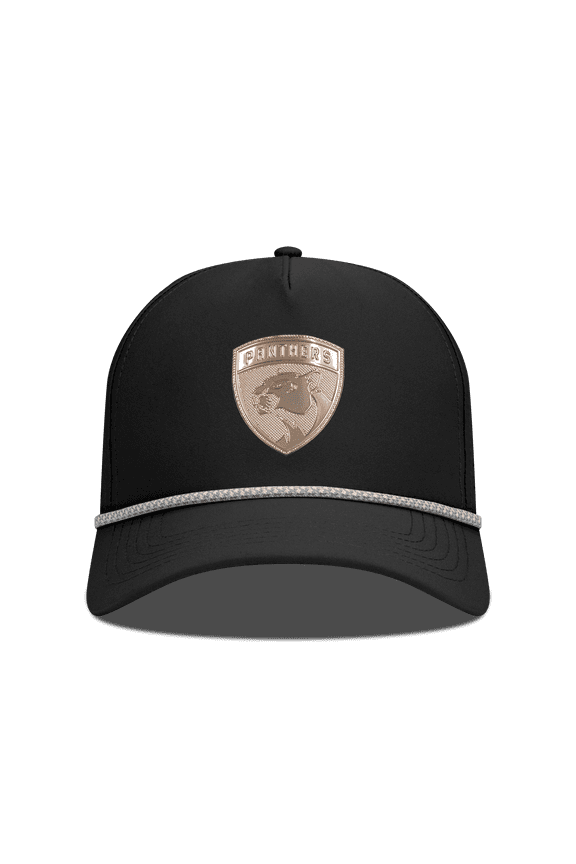 Men's Levelwear Black Florida Panthers Gordon Copper Insignia Vented Adjustable Hat