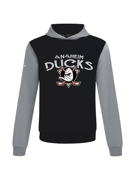 Men's Levelwear Black/Gray Anaheim Ducks Ultimate Mission Pullover Hoodie