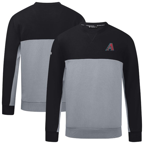 Men's Levelwear Black/Gray Arizona Diamondbacks Legacy Insignia 2.0 Pullover Sweatshirt