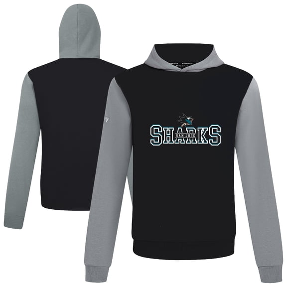 Men's Levelwear  Black/Gray San Jose Sharks Ultimate Journey Pullover Hoodie