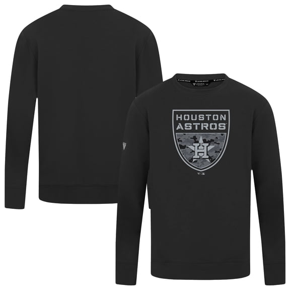 Men's Levelwear  Black Houston Astros Mandate Buckler Pullover