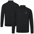 thumbnail image 1 of Men's Levelwear  Black Los Angeles Angels Upright Insignia Tri-Blend Quarter-Zip Pullover, 1 of 3