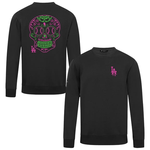 Men's Levelwear Black Los Angeles Dodgers Sugar Skull Zane Sweatshirt