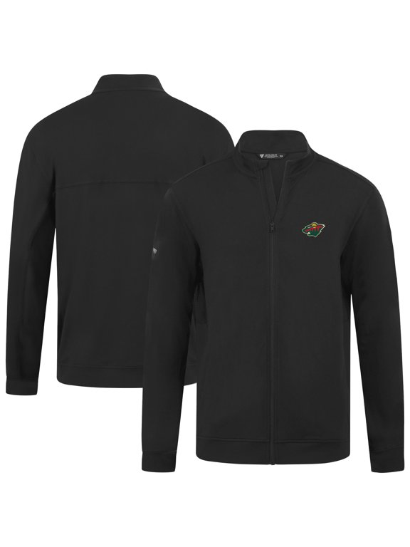 Men's Levelwear  Black Minnesota Wild Alec Full-Zip Jacket