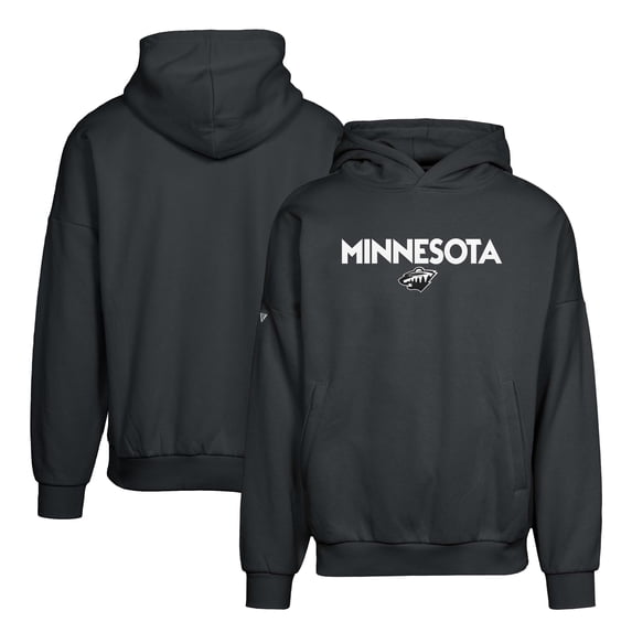 Men's Levelwear Black Minnesota Wild Contact City Capsule Pullover Hoodie