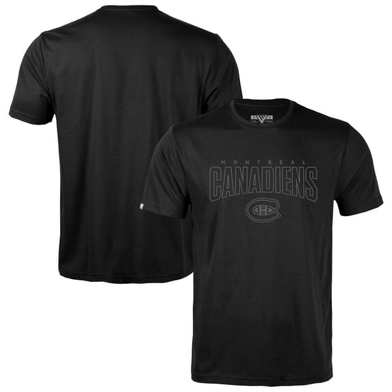 Men's Levelwear Black Montreal Canadiens Richmond Darkmoon T-Shirt
