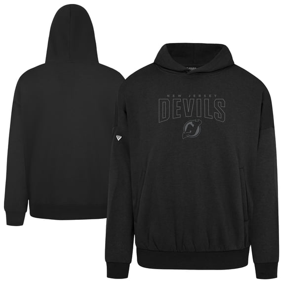 Men's Levelwear Black New Jersey Devils Contact Darkmoon Pullover Hoodie
