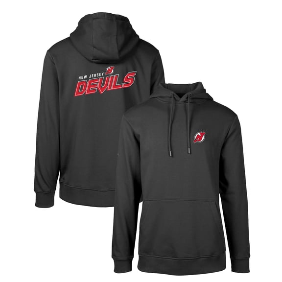 Men's Levelwear Black New Jersey Devils Podium Insignia Core Pullover Hoodie