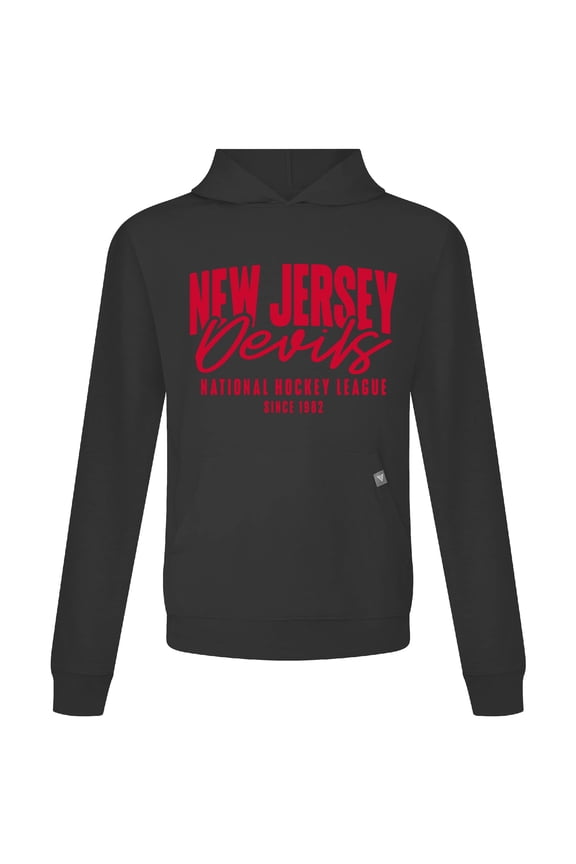 Men's Levelwear  Black New Jersey Devils Relay Response Pullover Hoodie