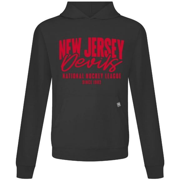 Men's Levelwear Black New Jersey Devils Relay Response Pullover Hoodie