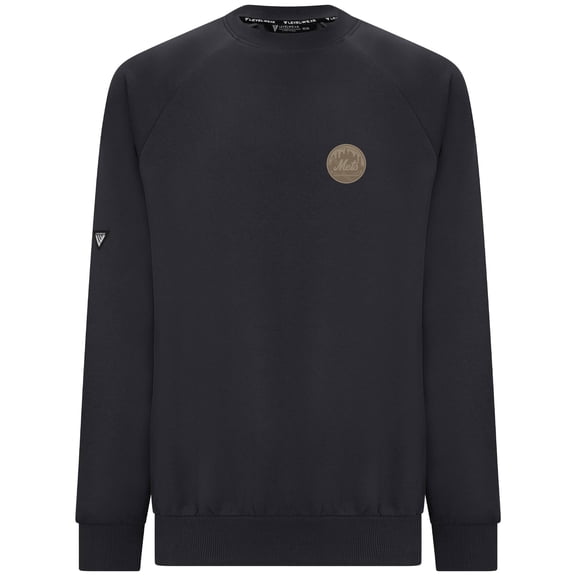 Men's Levelwear  Black New York Mets Connect Logo Sweatshirt