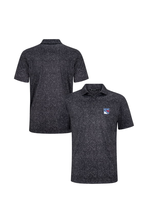 Men's Levelwear Black New York Rangers Speckle Polo