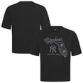 thumbnail image 1 of Men's Levelwear Black New York Yankees Sunrise Luxe Signature Knit T-Shirt, 1 of 3