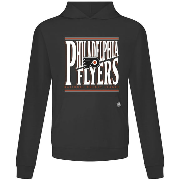 Men's Levelwear  Black Philadelphia Flyers Relay Powerhouse Pullover Hoodie