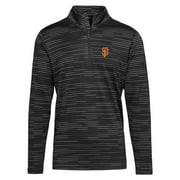 Men's Levelwear  Black San Francisco Giants Gear Insignia 2.0 Quarter-Zip Pullover Top